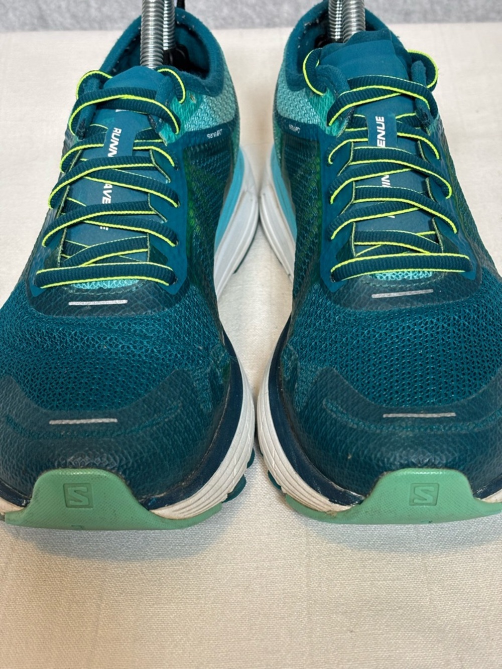 Salomon Sonic RA Max Road Running Athletic Shoes-Blue/Teal/Yellow-Women Size 9 - Picture 2 of 10